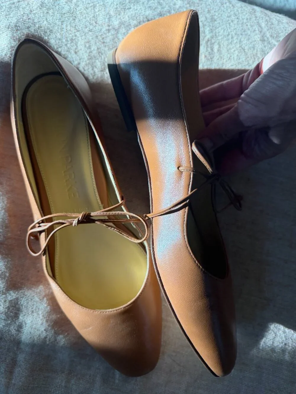 Marion Parke Olivia Ballet Flat, size 39.5 in Chestnut Brown